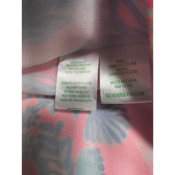 Lilly Pulitzer Whimsyfairy Summer Prairie Nautical Pascha Pink Twee Lexi Dress S - Picture 11 of 16